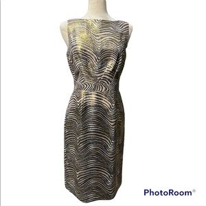 Tory Burch metallic zebra dress size 8